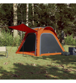 Tente de camping 4 personnes 240x221x160 cm taffetas 185T