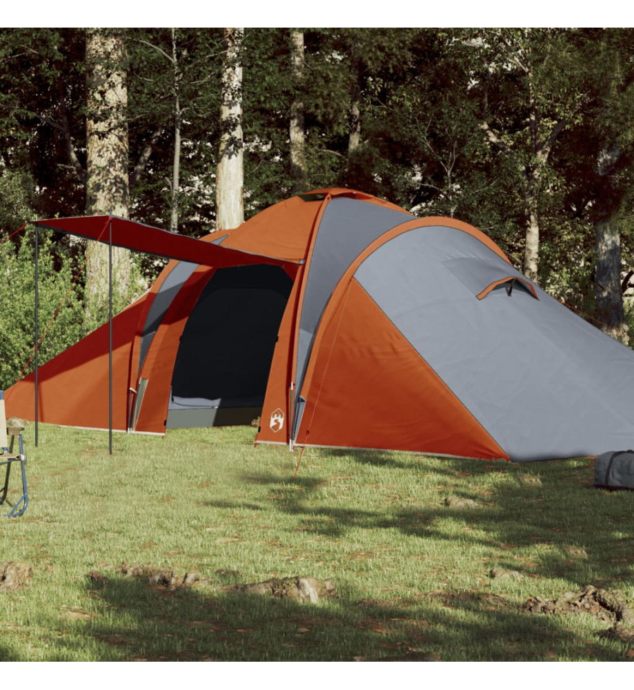 Tente de camping 6 personnes 576x238x193 cm taffetas 185T