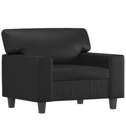 Fauteuil Noir 60 cm Similicuir