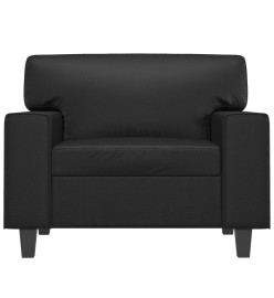 Fauteuil Noir 60 cm Similicuir