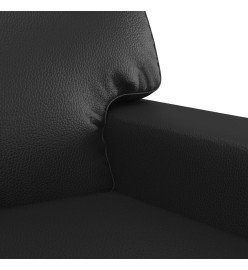 Fauteuil Noir 60 cm Similicuir