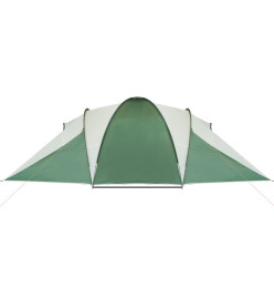 Tente de camping 6 personnes vert 576x238x193 cm taffetas 185T