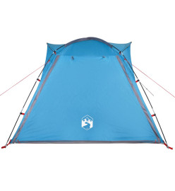 Tente de camping 4 personnes bleu 240x221x160 cm taffetas 185T