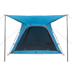 Tente de camping 4 personnes bleu 240x221x160 cm taffetas 185T