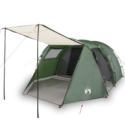 Tente de camping 4 personnes vert 420x260x153 cm taffetas 185T