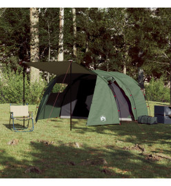 Tente de camping 4 personnes vert 420x260x153 cm taffetas 185T