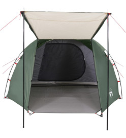 Tente de camping 4 personnes vert 420x260x153 cm taffetas 185T