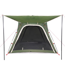 Tente de camping 4 personnes vert 240x221x160 cm taffetas 185T