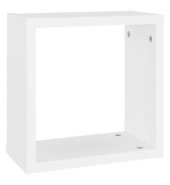 Étagères cube murales 4 pcs Blanc 30x15x30 cm