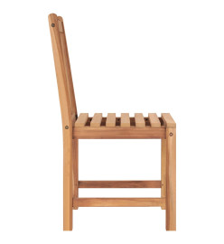 Chaises de jardin 2 pcs Bois de teck solide