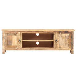 Meuble TV 120x30x40 cm Bois de manguier brut