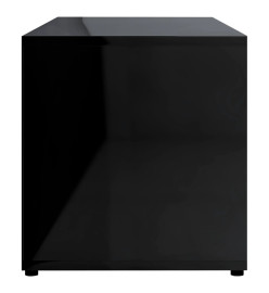 Meuble TV Noir brillant 80x34x36 cm Aggloméré