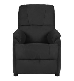 Fauteuil de massage Noir Similicuir daim