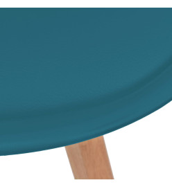 Chaises à manger lot de 2 Turquoise Plastique