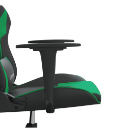 Chaise de jeu Noir et vert Similicuir