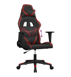 Chaise de jeu Noir et rouge bordeaux Similicuir