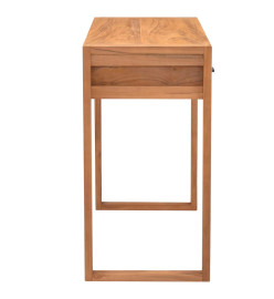 Bureau avec 2 tiroirs 100x40x75 cm Bois de teck