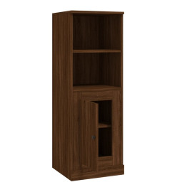 Buffet haut chêne marron 36x35,5x103,5 cm bois d'ingénierie