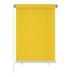 Store roulant d'extérieur 100x140 cm Jaune PEHD