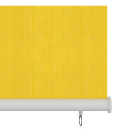 Store roulant d'extérieur 100x140 cm Jaune PEHD