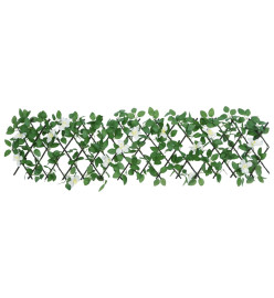 Treillis de lierre artificiel extensible vert 180x30 cm