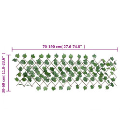  Treillis de feuille de vigne artificiel extensible 5 pcs