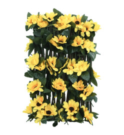  Treillis de lierre artificiel extensible 5 pcs jaune 180x30 cm