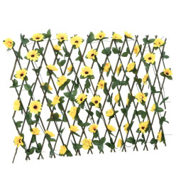  Treillis de lierre artificiel extensible 5 pcs jaune 180x60 cm