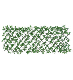 Treillis de lierre artificiel extensible vert 186x70 cm