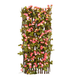  Treillis de lierre artificiel extensible rose foncé 180x60 cm