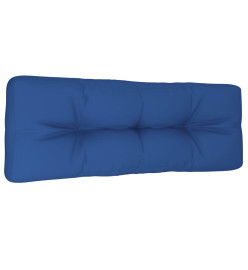 Coussin de palette bleu royal 120x40x12 cm tissu