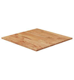 Dessus de table carré Marron clair50x50x1,5cm Bois chêne traité