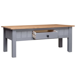 Table basse Gris 100x60x45 cm Pin massif Assortiment Panama