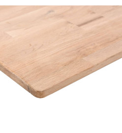 Dessus de table carré 40x40x2,5 cm Bois chêne massif non traité