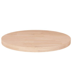 Dessus de table rond Ø30x2,5 cm Bois de chêne massif non traité