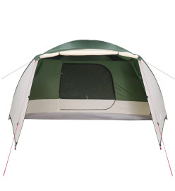 Tente de camping 6 personnes vert 412x370x190 cm taffetas 190T