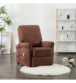 Fauteuil de massage Marron Tissu