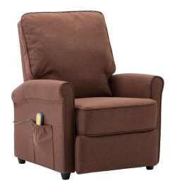 Fauteuil de massage Marron Tissu