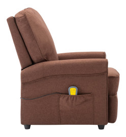 Fauteuil de massage Marron Tissu