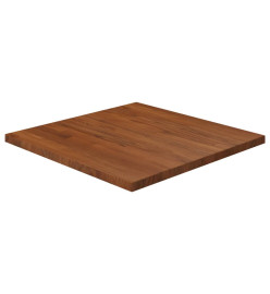 Dessus de table carré Marron foncé60x60x2,5cm Bois chêne traité