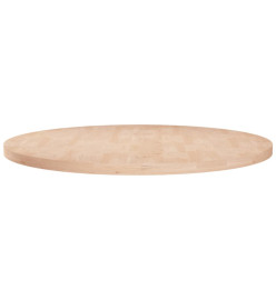 Dessus de table rond Ø80x2,5 cm Bois de chêne massif non traité