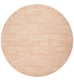 Dessus de table rond Ø80x2,5 cm Bois de chêne massif non traité