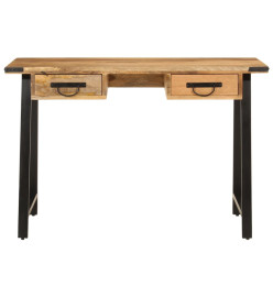 Bureau avec tiroirs 105x55x70 cm bois de manguier massif et fer