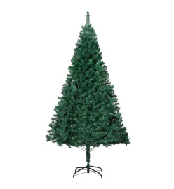 Arbre de Noël artificiel avec branches épaisses vert 210 cm PVC