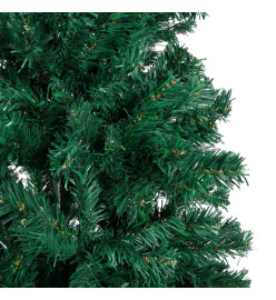 Arbre de Noël artificiel avec branches épaisses vert 210 cm PVC