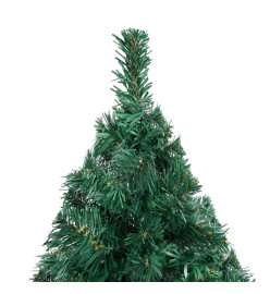 Arbre de Noël artificiel avec branches épaisses vert 150 cm PVC