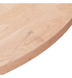 Dessus de table rond Ø70x2,5 cm Bois de chêne massif non traité