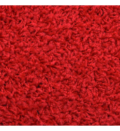 Tapis d'escalier 15 pcs rouge 65x21x4 cm