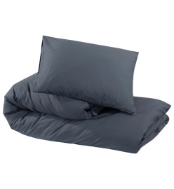 Ensemble de housse de couette Anthracite 140x200 cm Microfibre