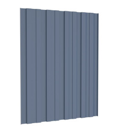 Panneaux de toiture 36 pcs Acier galvanisé Gris 60x45 cm